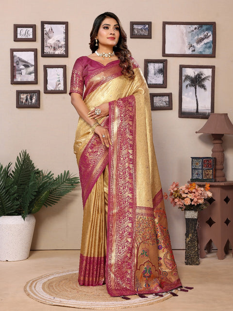 New premium pure banarasi tissue silk  sarees