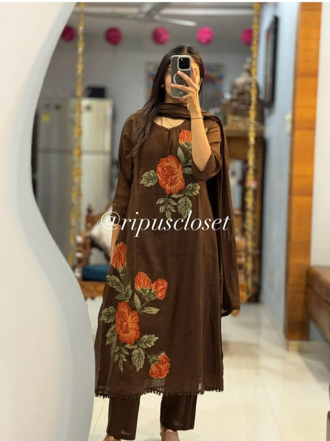 New Super Hit design Kurti with plazzo with dupatta