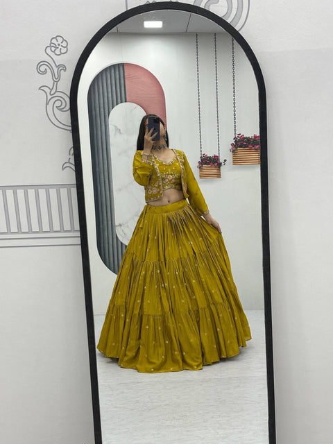 New Premium Heavy Thread and Sequence Work Lehenga
