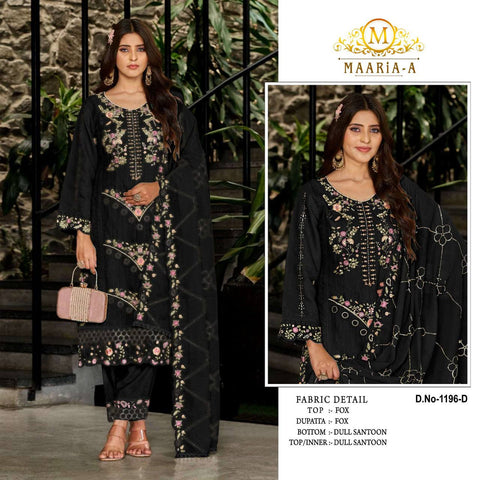New Heavy Fox Georgette Multi Thread & Jari  With
Sequence Embroidery Stitch  Khatli Work Dress