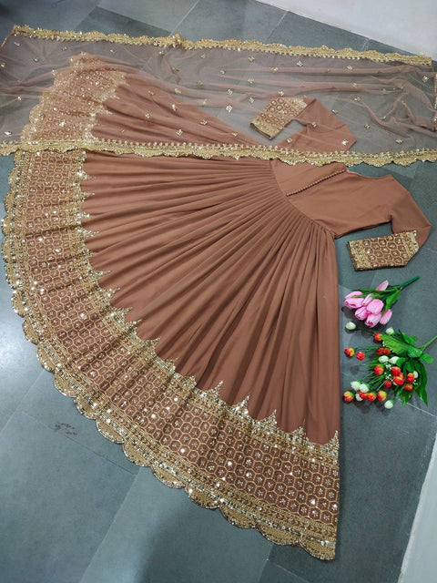 New Premium Designer Anarkali Two Piece Set