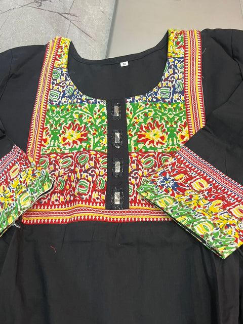 New premium cotton febricDesigner heavy kurti plazzo set