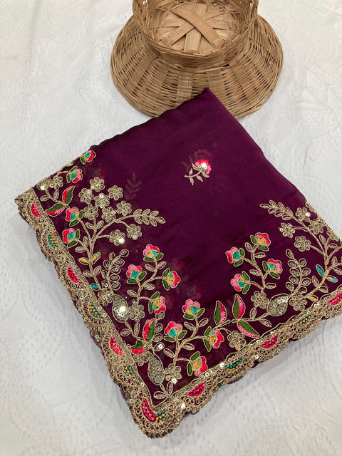 New Launch Maharani Gold Sarees Party Wear Soft Rangoli  Saree
