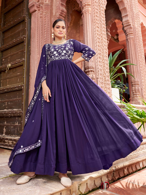 New PREMIUM DESIGNER READYMADE GOWN-DUPATTA
