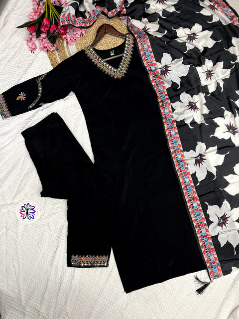New Beautiful Collection pair  of  Top-Bottom& Duppata