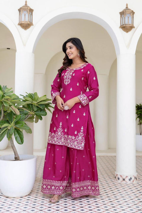 New Chinon Silk Embroidery Sequence Design Work dress