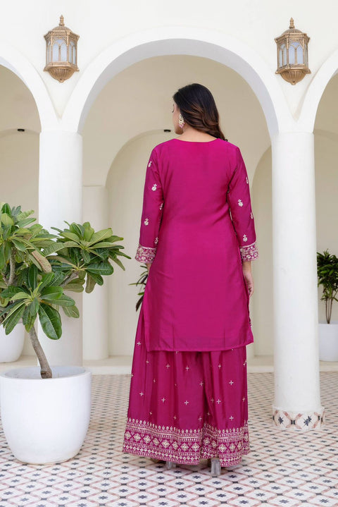 New Chinon Silk Embroidery Sequence Design Work dress