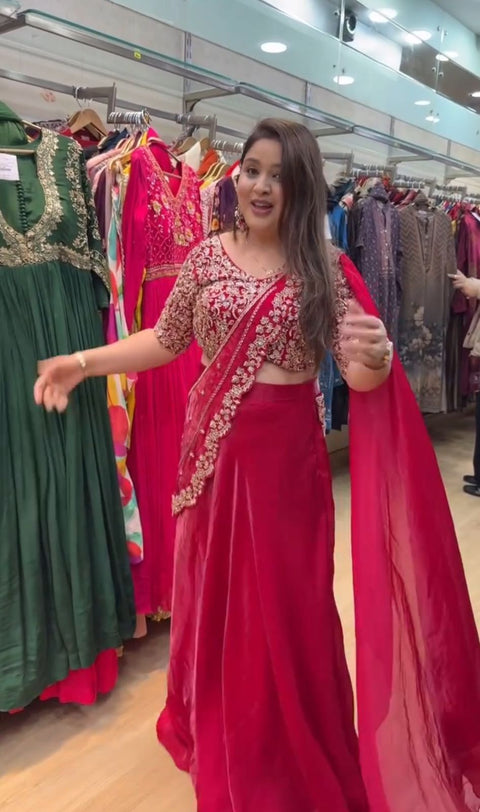 New Launching Embroidery Work Lehenga Choli