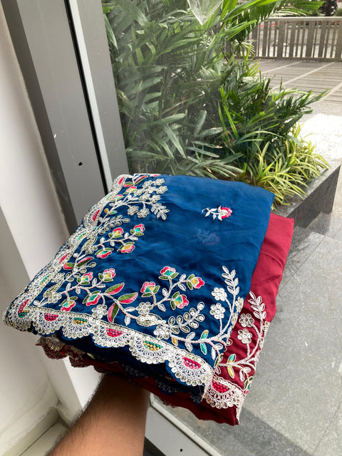New Beautiful Maharani   Party Wear Soft Rangoli  Silk Saree