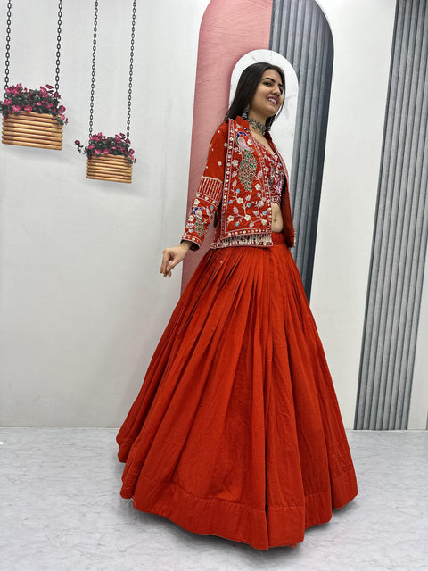New Festival Special crop top Micro Cotton handwork Lehenga