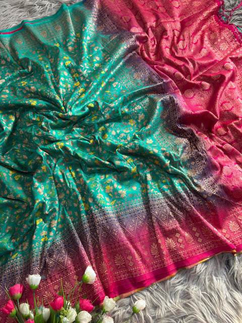 New premium festive and special occasions Banarasi jal design saree