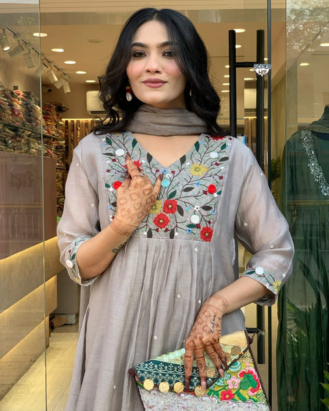 NEW LUNCHING EXCLUSIVE FULLY STITCHED KURTI SET