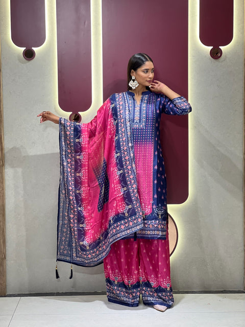 New Exclusive Collectionelegant and eye-catching Chinon Kurta Set