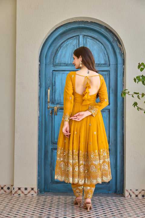 New Launching NewHavy Crunchy SilkSoft Micro InnerAnarkali Dress