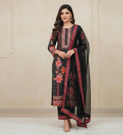 New Original Mirror Work Exquisite Muslin Pakistani Suit
