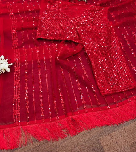 NEW  DESIGNERS WORK PARTY WERE SAREE