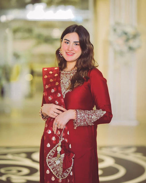 New QUALITY HEAVY GEORGETTE TOP WITH BEAUTIFUL FULLY EMBROIDERED &  HEAVY GEORGETTE PLAZZO