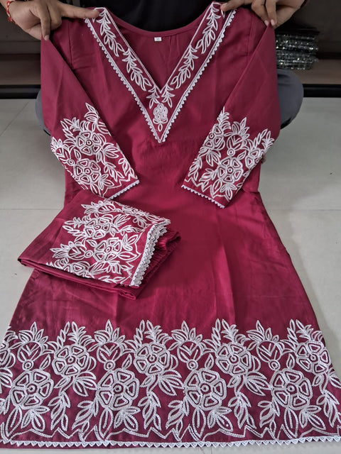 New beautifully  Embroidery work  embroidery chain work Code Set