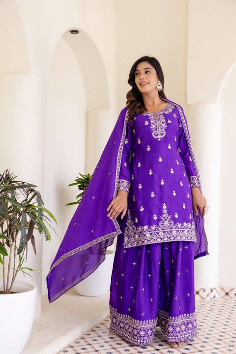New Chinon Silk Embroidery Sequence Design Work dress