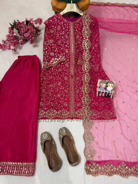 NEW DESIGNER CHINNON SILK SUIT
