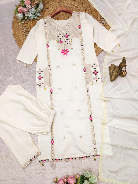 New Beautifully Crafted Pure Roman Silk Suits
