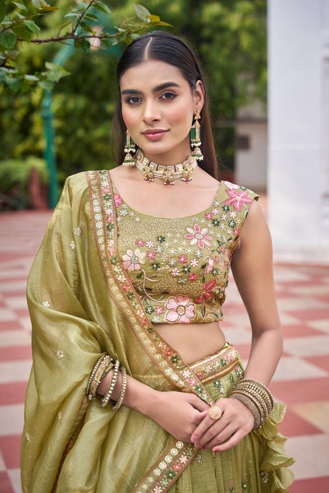 New Premium Gold CrushMatching Thread & Sequin EmbroideryCHOLI
