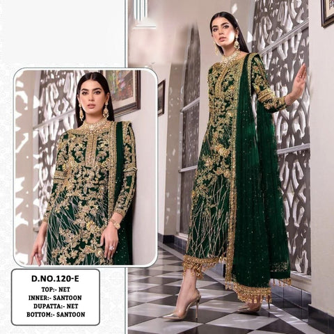 New Pakistani Design Embroidery Work With Diamond Work Dress