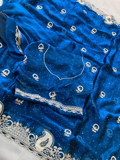 New Launch Party Wear Soft  Fendy Satin silk Saree