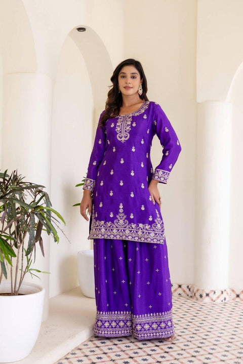 New Chinon Silk Embroidery Sequence Design Work dress