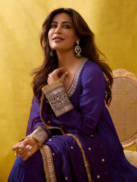 NEWLY LAUNCHED DESIGNER ANARKALI GOWN WITH ELEGANT DUPATTA