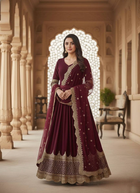 New Premium Designer Anarkali Two Piece Set