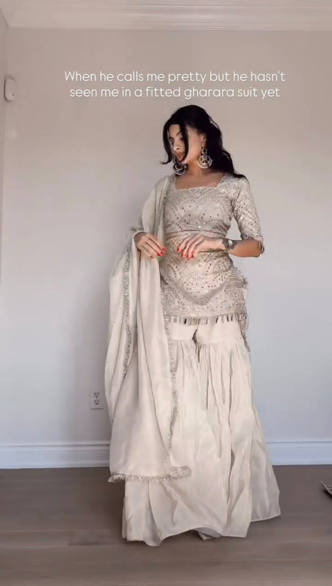 New FESTIVAL SPECIAL SHORT SUIT WITH DUPATTA & PLAZZO