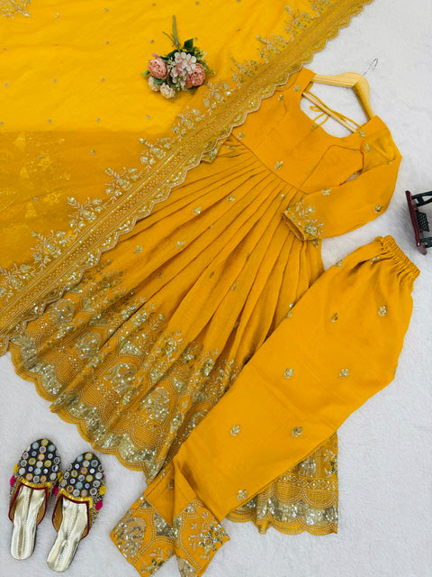 New Launching NewHavy Crunchy SilkSoft Micro InnerAnarkali Dress
