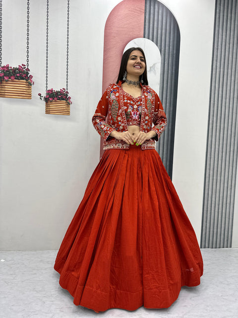 New Festival Special crop top Micro Cotton handwork Lehenga