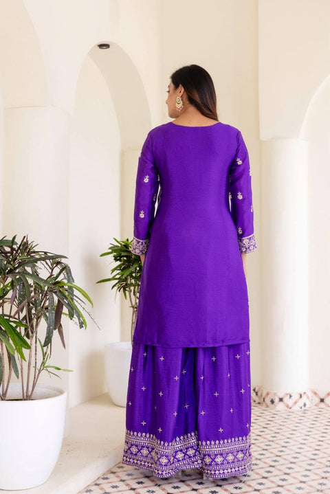 New Chinon Silk Embroidery Sequence Design Work dress