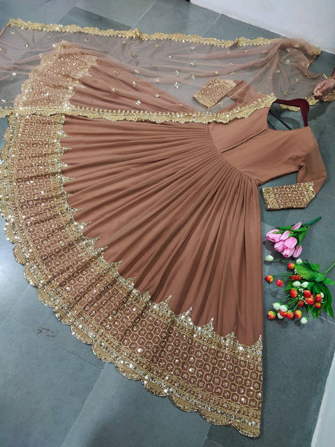 New Premium Designer Anarkali Two Piece Set