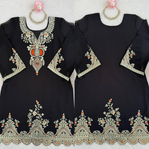 New Crafted in Classy Tones with Premium Fabric & Detailing Elegant Ethnic Wear Designer Sharara Set