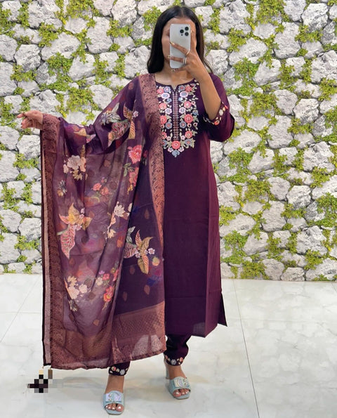New Beautiful CollectionPAIR OF TOP-BOTTOM & DUPATTA