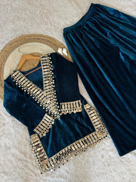 New Exclusive Mirror work Designer suit Set