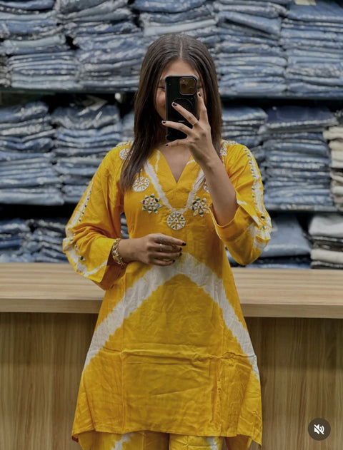 New Premium Print Pure Cotton Super Quality kurta cord set