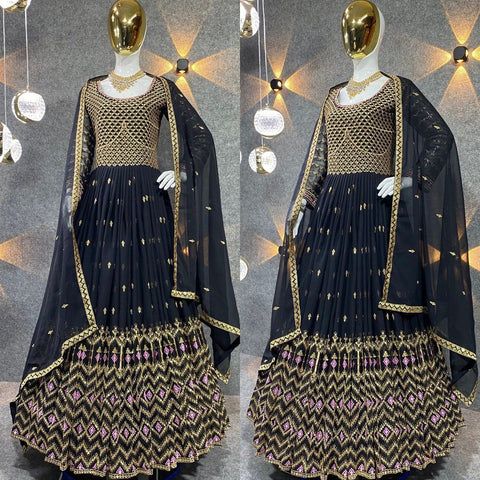 NEW DESIGNER PARTY WEAR LOOK GOWN