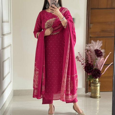 New  Bottom-premium cotton Anarkali set