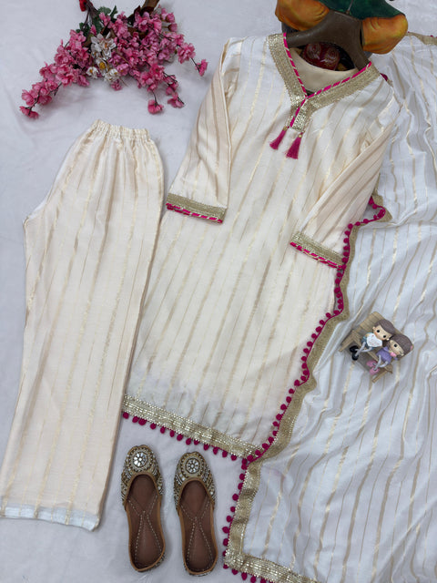 NEWLY LAUNCHED 3-PIECE KURTI SET