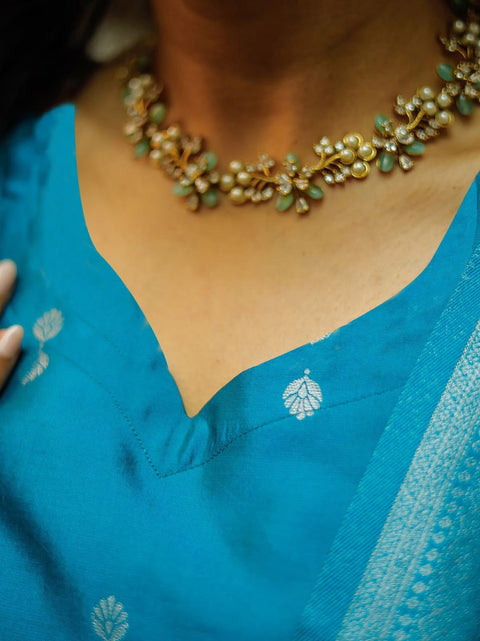 New Premium Sky Blue Rasmalai Women’s Kurta Pent Dupatta Set