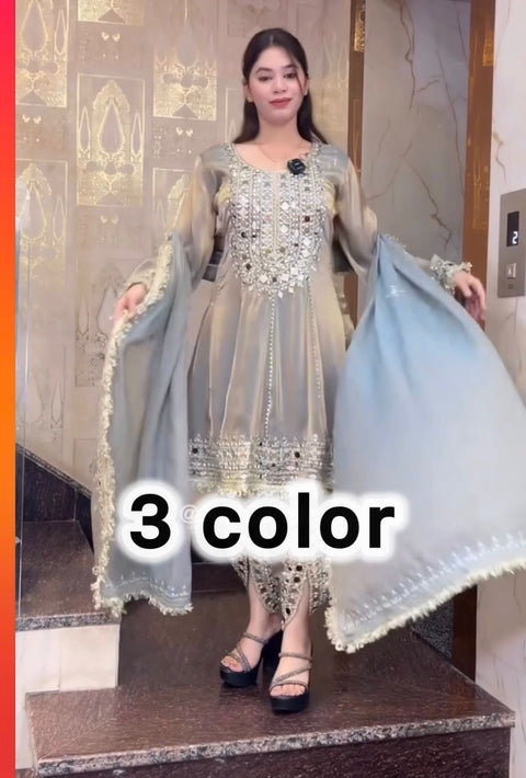 NEW DeSIGNER PARTY WEAR LOOK  TOP WITH DHOTI