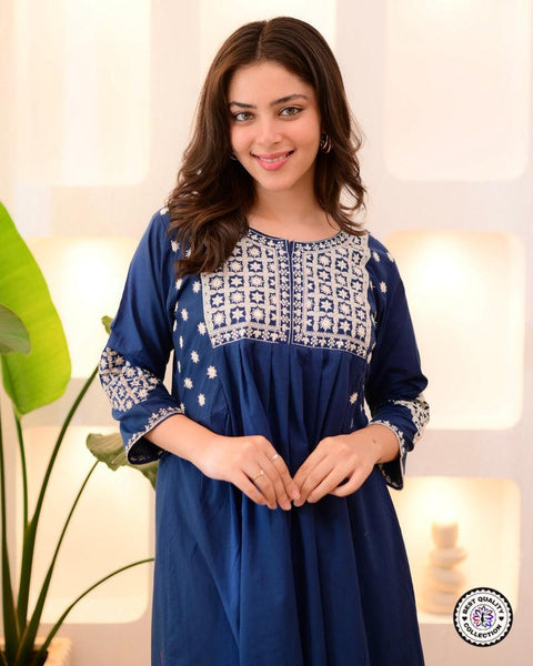 New Beautiful Collection Viscose Reyon Embroidered work PAIR OF TOP-BOTTOM
