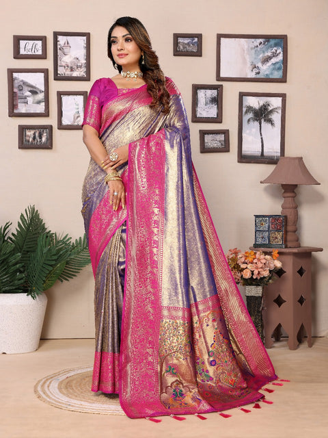 New premium pure banarasi tissue silk  sarees