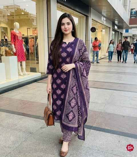 New Arrival Exclusive Fastival Cotton kurti set