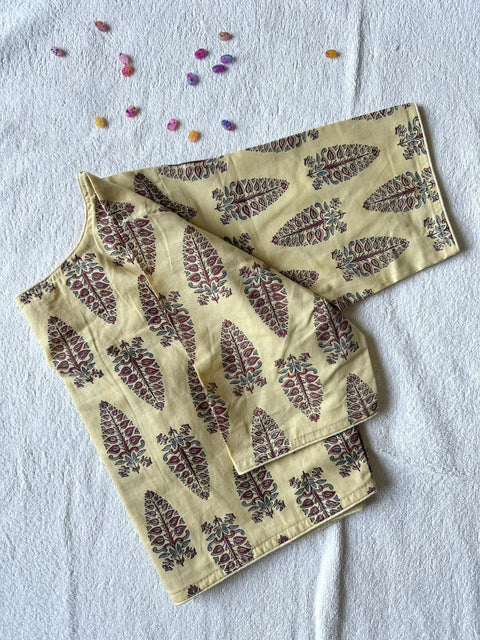 New Beautiful Pure Ajrakh HandBlock Cotton blouse