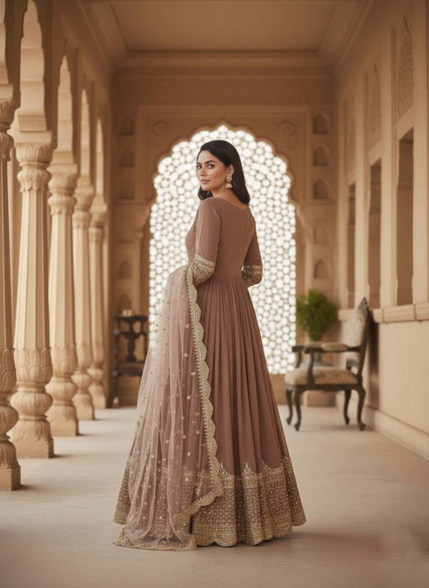 New Premium Designer Anarkali Two Piece Set